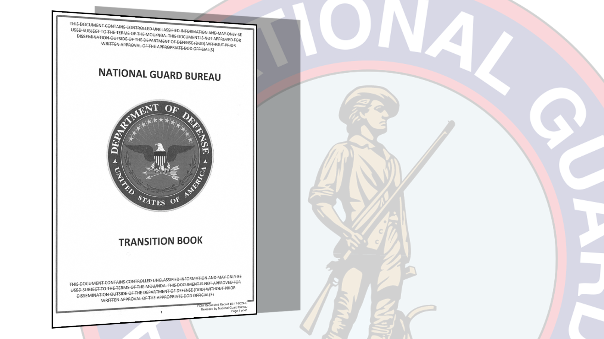Переходная книга Бюро Национальной гвардии, дата неизвестна